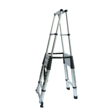2.3+2.3 Meter 8+8 Steps Double Foldable Aluminum Ladder Best Sell Multifunctional Ladder