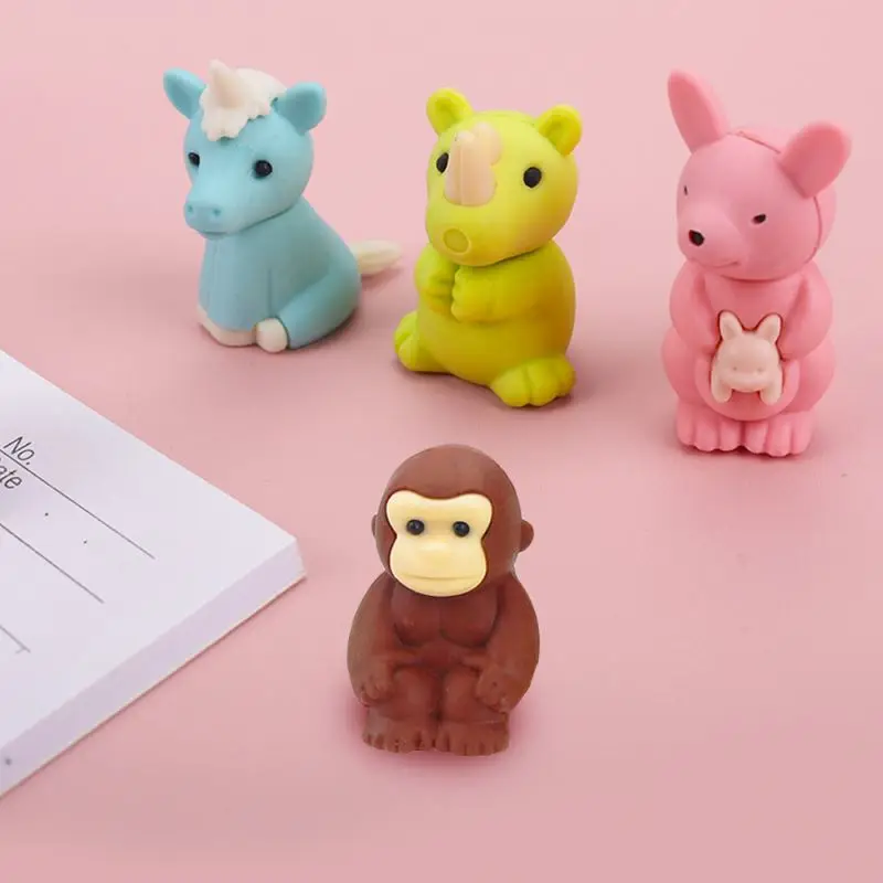 Campus School Stationery Orangutan Cute Animal Forest Friend Eraser Custom