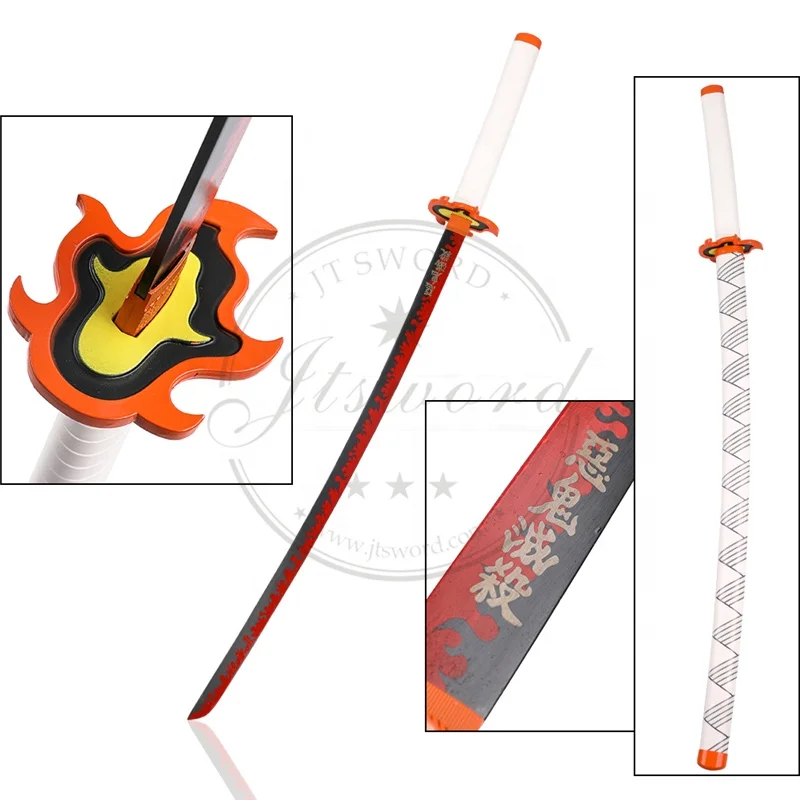 Japan Anime Demon Slayer Kyojuro Rengoku Katana Sword Metal View Katana Jt Product Details From Ruian Jt Sword Co Ltd On Alibaba Com