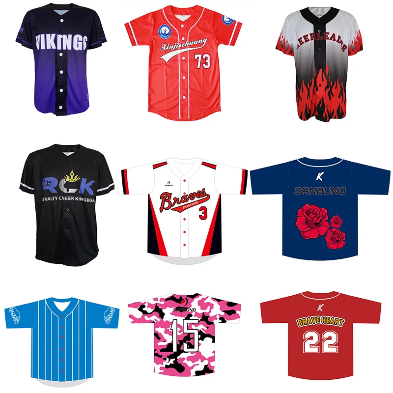 Cheaper Throwback Baseball Jersey Men Sublimation Custom Camiseta Beisbol  Hombre Breathable Camisa Beisebol Baseball Shirt