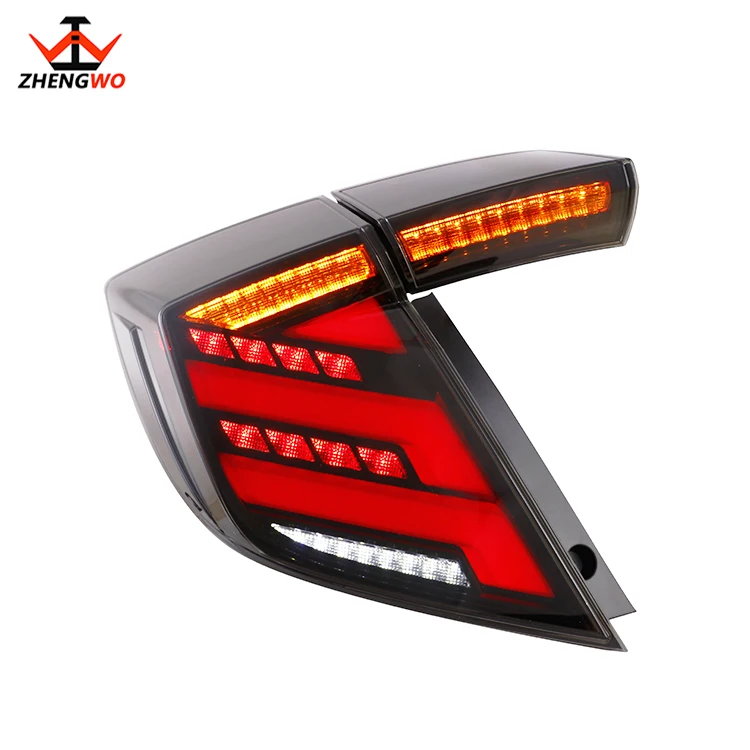 Zhengwo Factory Supply  LED Tail Light for Hondas Civics Hatchback Turn Yellow Light