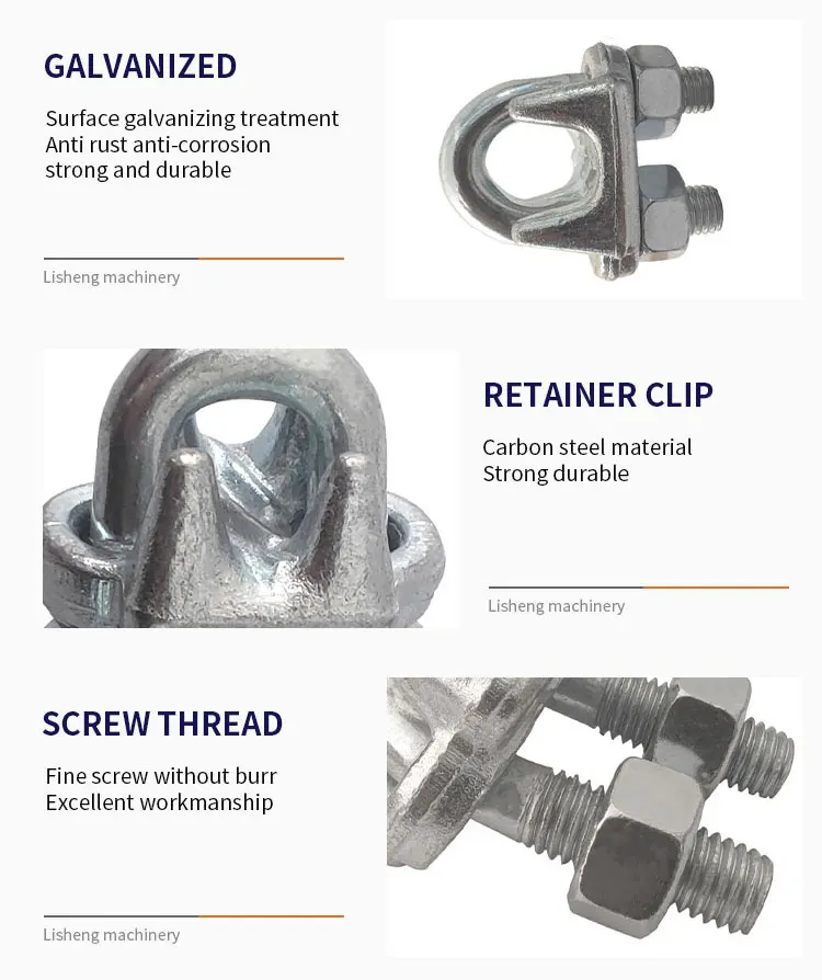Zinc Plated US Type Drop Forged Wire Rope Clamp| Alibaba.com