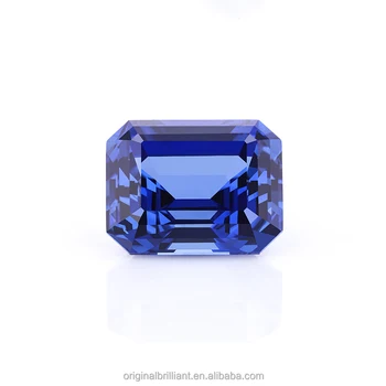 Starsgem Emerald cut Royal Blue Lab Grown Sapphire for jewelry setting