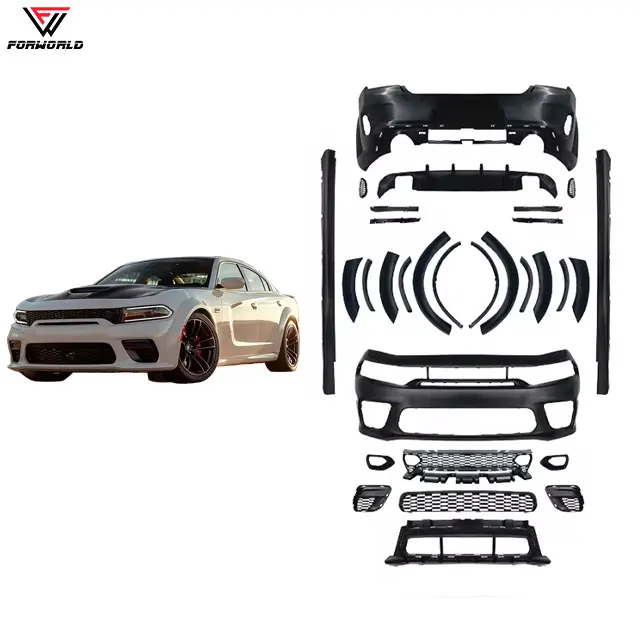 New Condition Manufacturing For Dodge Charger 2015-2023 SRT Car Full Wide Body Kit With Front