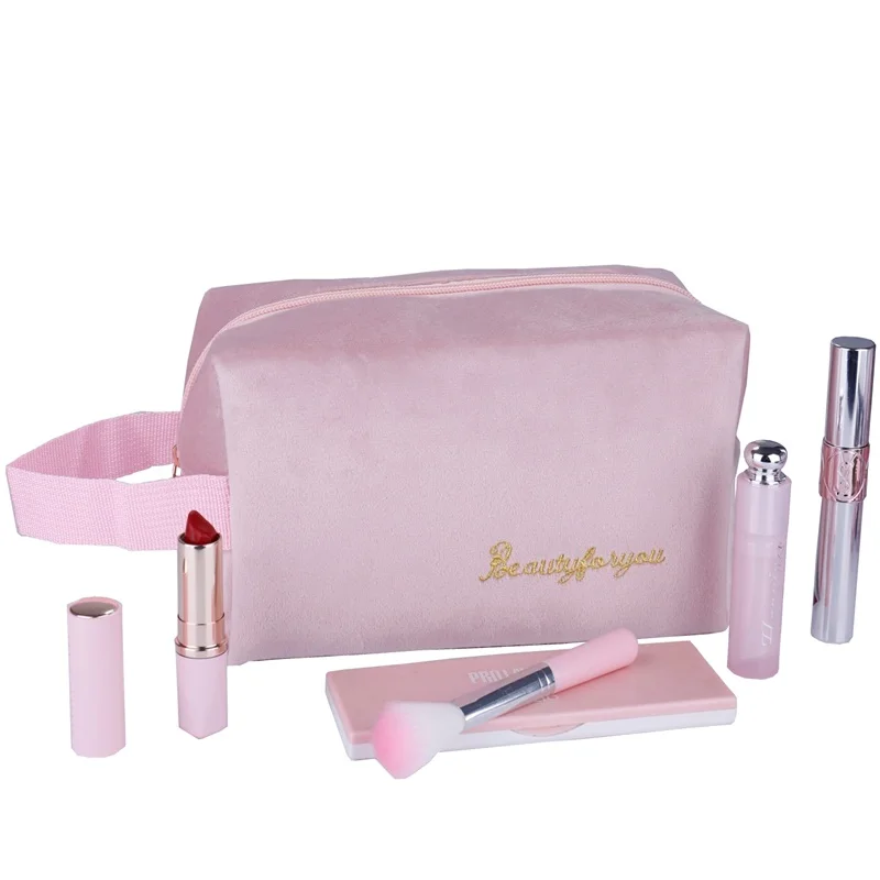 MICANI Custom Ladies Soft Makeup Velvet Cosmetic Bag