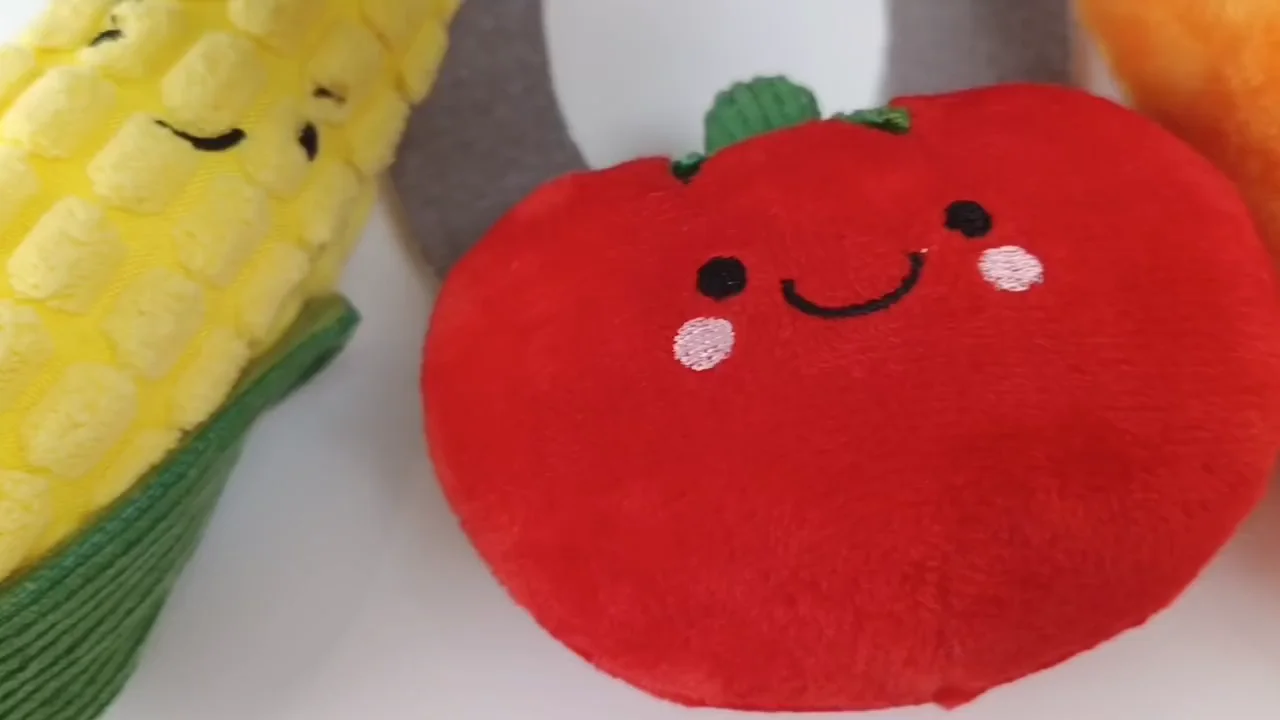 Hollypet 5 Packs Vegetable Burrow Interactive Squeaky Hide And Seek Pet