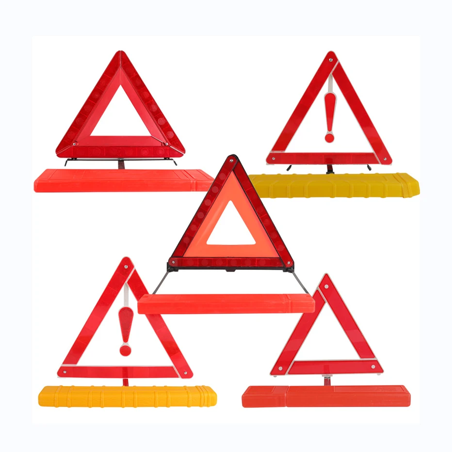 Super Quality Customized Car Safety Reflective Emergency Tool-Foldable Traffic Warning Tripod Triangle