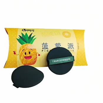 Wholesale Face Lighter Pineapple Pie Cosmetics Beauty Teardrop Hydrophilic Polyurethane Material Air Cushion Puff