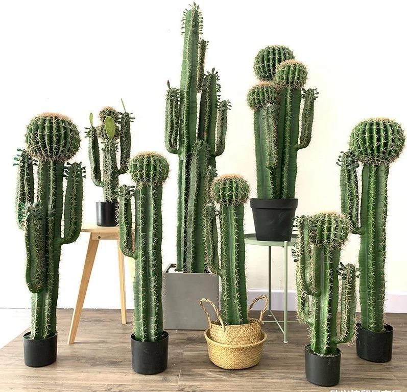 OV Brand Indoor Decor Artificial Cactus Plant Fake Plastic