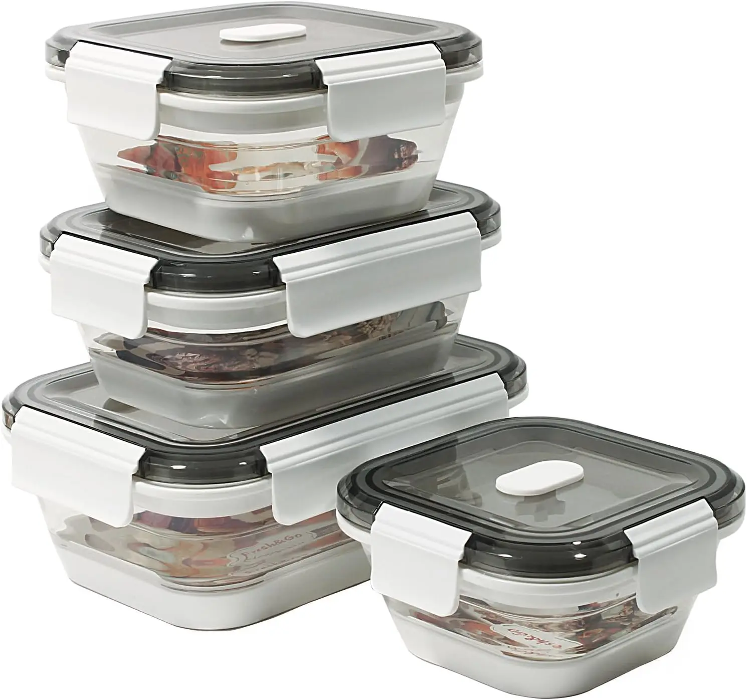 Collapsible Food Storage Containers with Lid Microwave Freezer ...