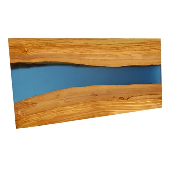 artist chopping board olive wooden epoxy resin cutting board for food preparation