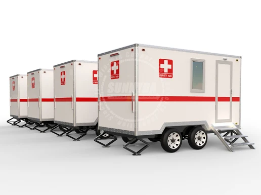Modular Emergency Mobile First Aid Trailer for Medical Mobile Medical Clinic Trailer with Bathroom