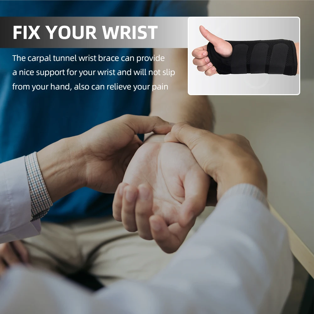 Sprain Fracture Fixation Sleeve Fixation Support Wristband Steel Brace ...