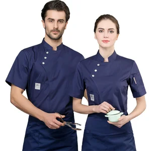 Wholesale 65% Polyester 35% Cotton Chef Jacket Chef Clothing Cook Uniform Hotel Restaurant Work Wear