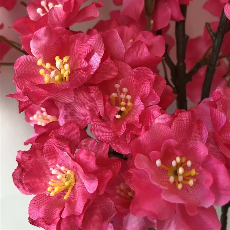N0208 Bulk Silk Cherry Blossom Branches Passion Artificial Flowers
