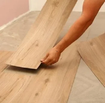 4mm waterproof pvc tiles spc flooring click lock l wood vinyl flooring