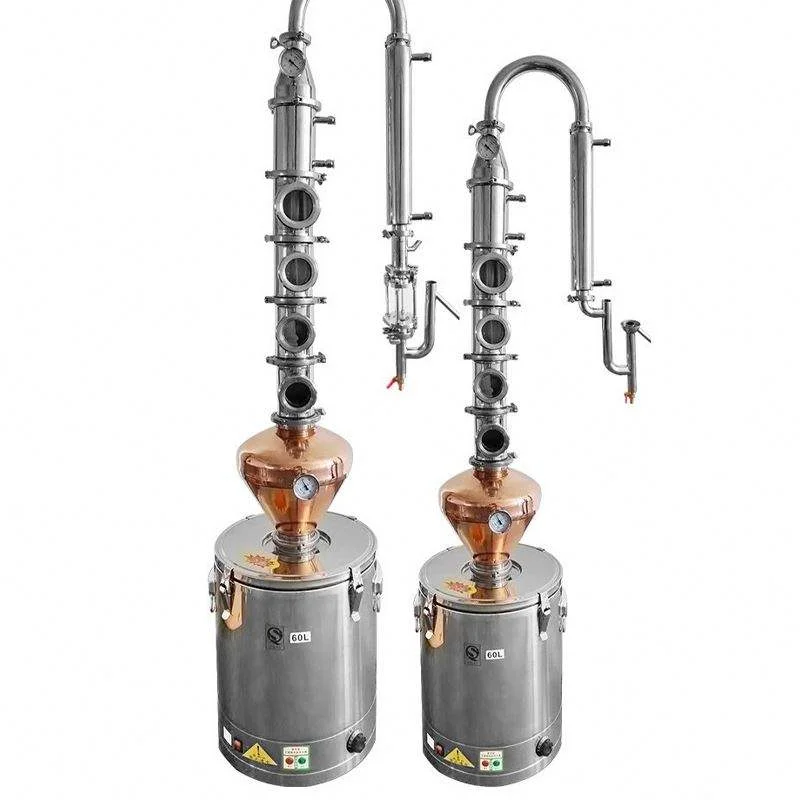 TEBAK 50L Copper Handmade Home Spirit Distiller, Copper Tower Distillation Equipment, Brandy Pot Stillbrewing Machinery