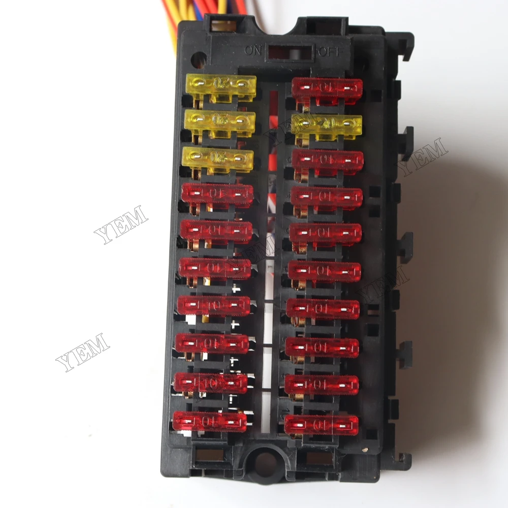 Fuse Box Wiring Harness for Komatsu PC-7 Heavy Duty Engine Parts 4