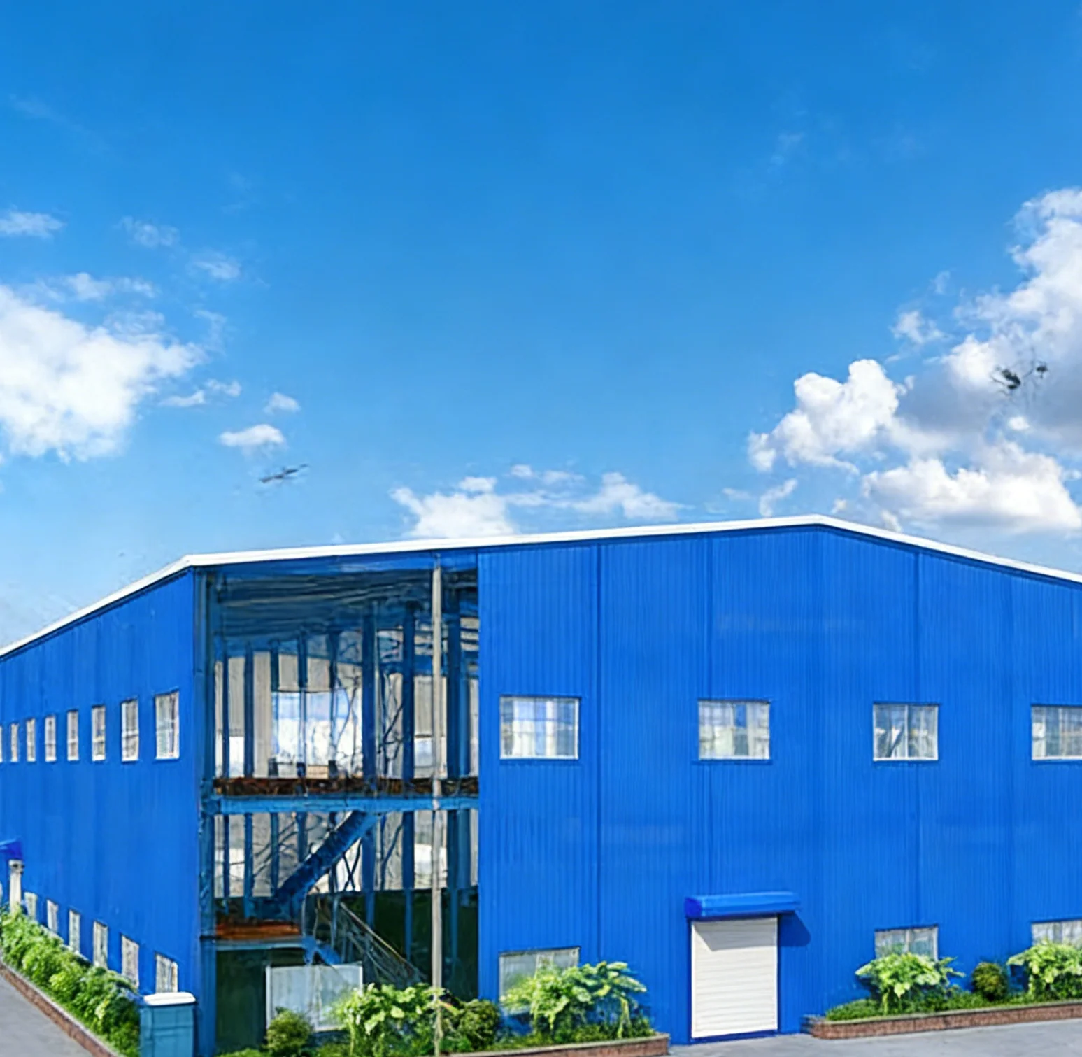 High Quality Durable Light Steel Frame Structure Buildings Prefab Metal Warehouse Workshop Office Frame Structure Construction