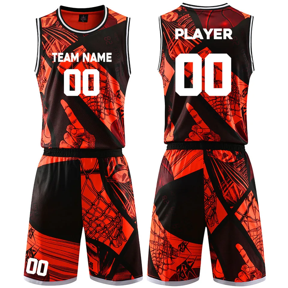 Sports Wear Team Name And Number Sublimation Printing Basketball