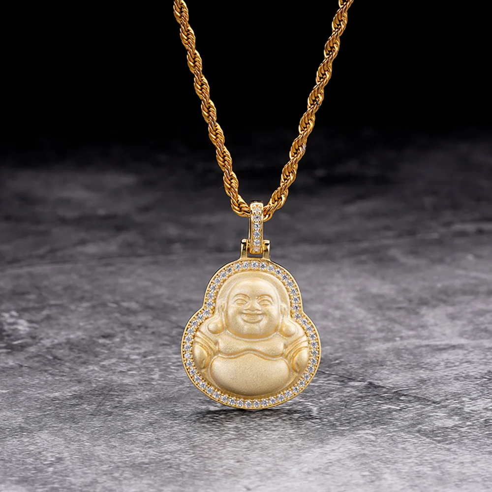 Pendentif Bouddha Vintage Plaqué Or - Bijou Thaïlandais Occasion - Pièce De Collection Spirituelle