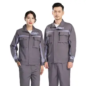 Spring Autumn Long Sleeve Unisex Hi Visibility Anti-pilling CE Certified Cotton Seamless Fusing OEM Service Work Jacket Needle