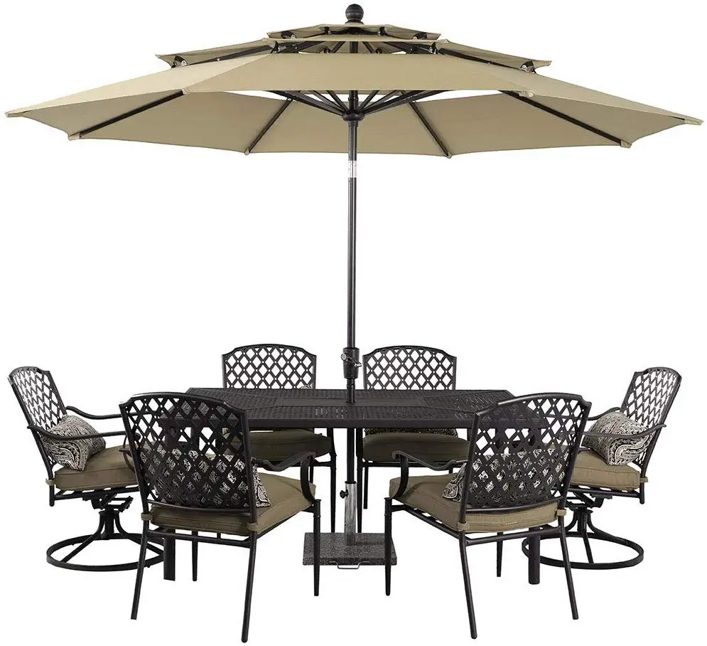 10ft Outdoor Restaurant Aluminium Parasol Patio Table Umbrella