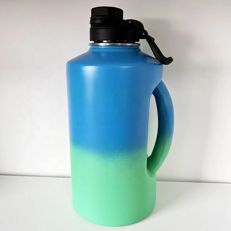 The Sports Water Bottle 2.2 L Insulated | Half Gallon | Carry Handle | Big  Water Jug