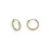SQUARE TUBE HOOP EARRINGS 1X10mm PLAIN
