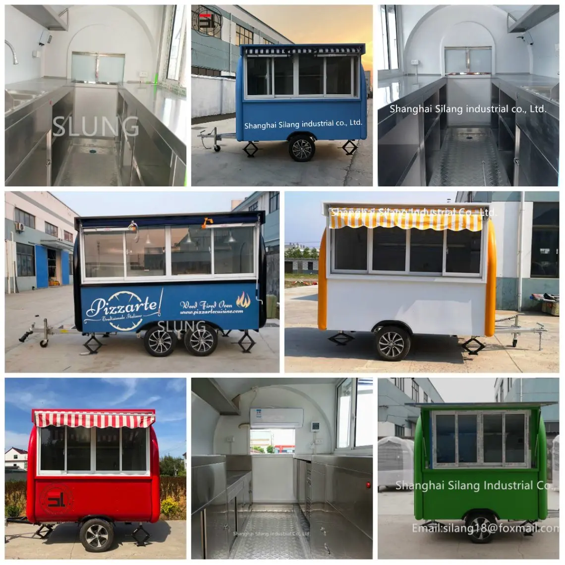 Food Truck for Sale Mobile Food Trailer Can be Customized Food Trucks US Standard factory