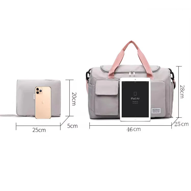 2024 New Foldable Large Capacity Short Travel Bag Dry Wet Separation Fitness Pack Swimming Multifunctional Portable Tote Luggage