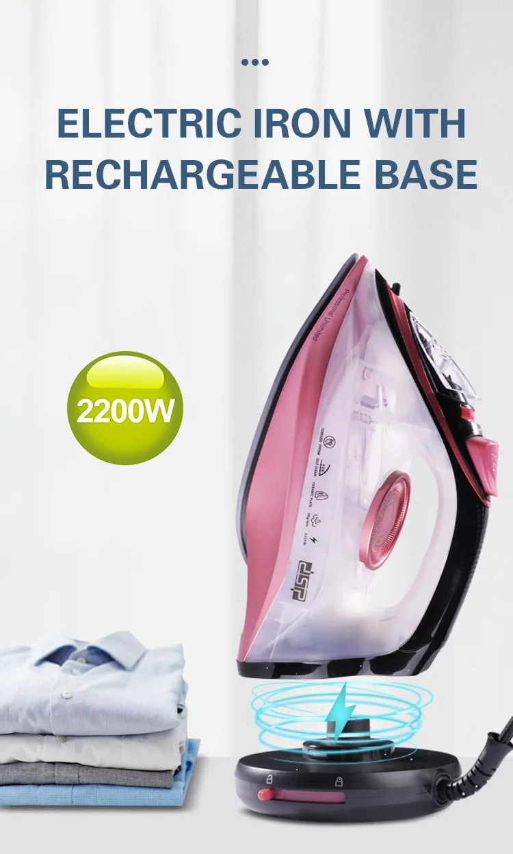 Cordless Steam Iron Steamer Electric Irons For Clothes Mini Steam Iron