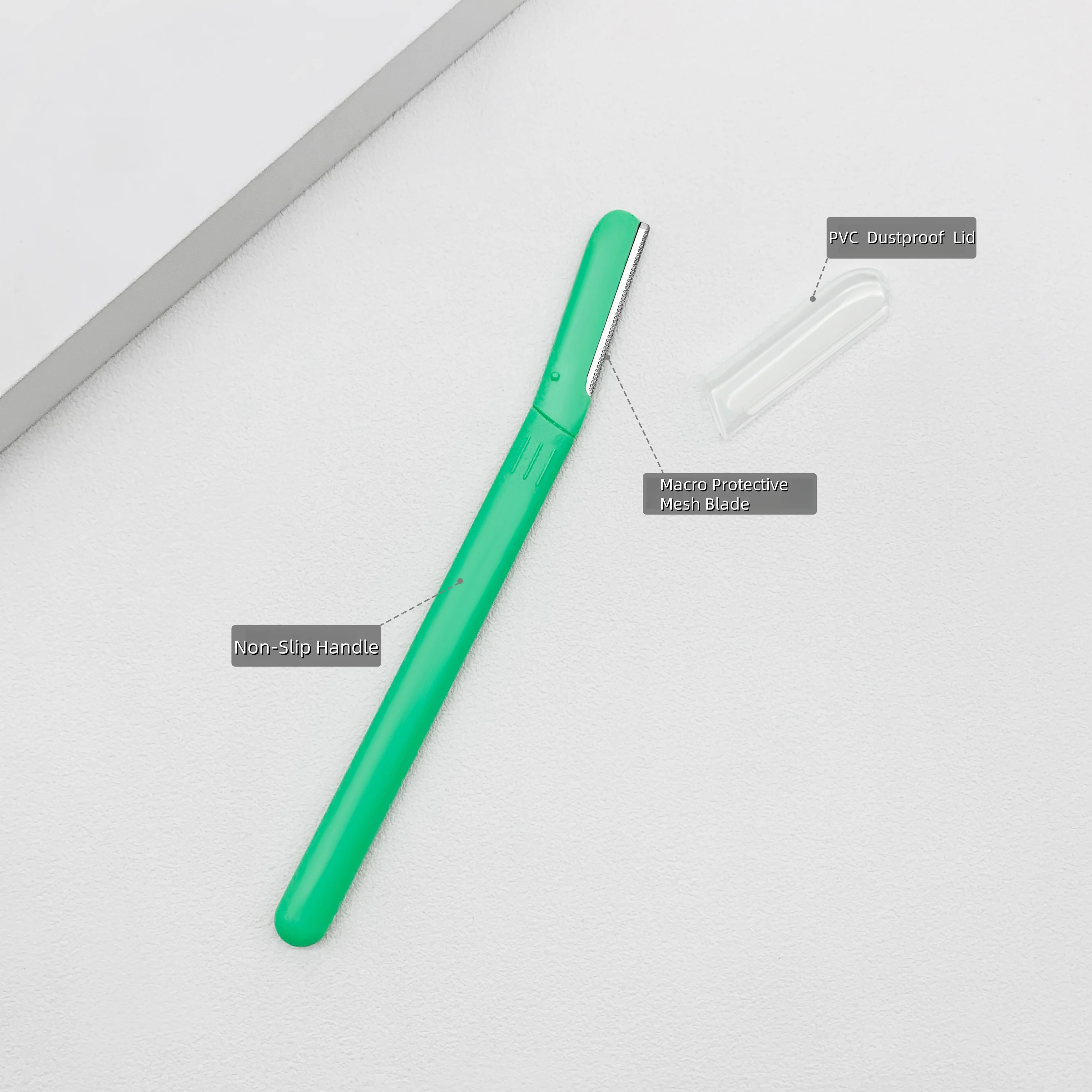 OEM Women's Eco-friendly Portable Dermaplaning Facial Tool 3pcs Stainless Steel Blade Eyebrow Razor Trimmer Metal Plastic Facial H3168cdfbe27c4758a89ada71ebe37c1dq