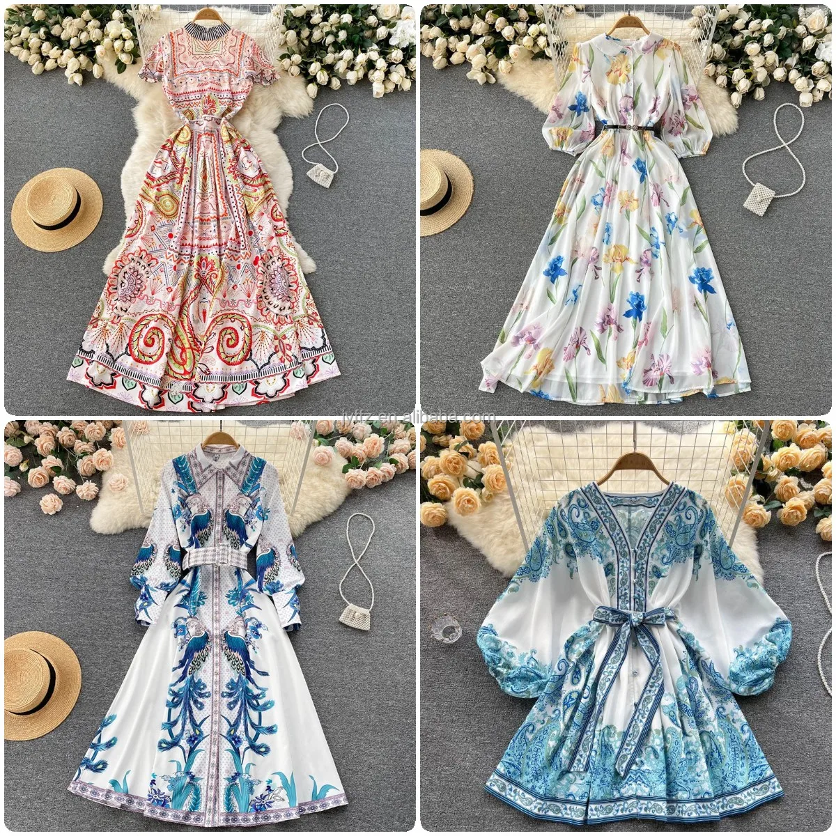 2022 summer fashion elegant dress French women's clothing manufacturers wholesale