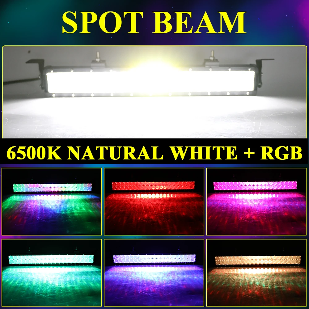 3 Rows LED Lightbar 22 32 42 52 Zoll Lichtbalken