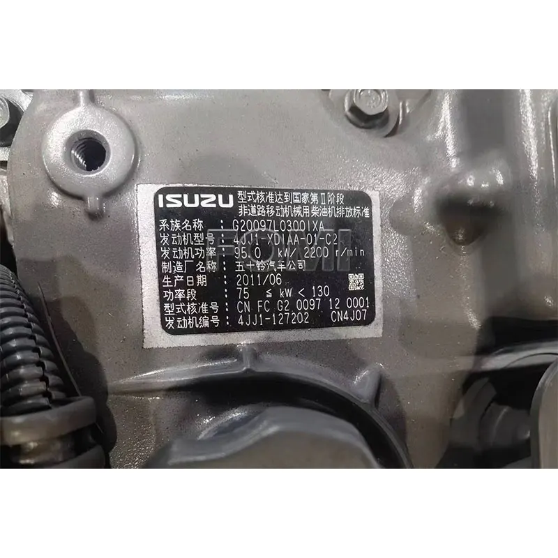 MA-1 【diesel】 ZX160-3 ZX180-3 Excavator 4JJ1 Diesel Motor for Isuzu 4