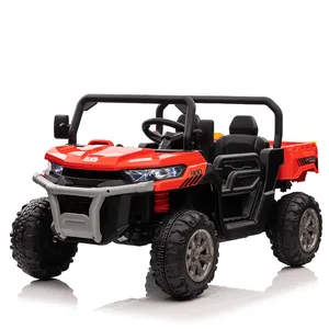 2026 Newest Kids Ride on Dump Truck 550*4 24v Ride on Car Utv With Electric Trailer