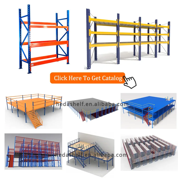 Square Workshop Racking Layout Space Saving Heavy Duty Mezzanine Racking Customized Workshop Storage ...