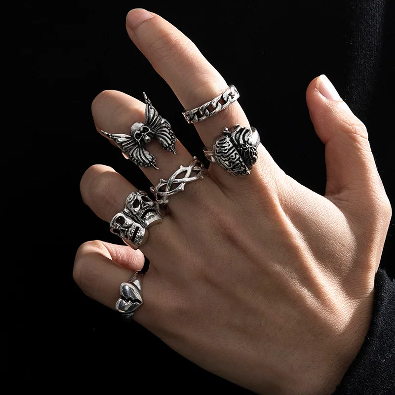 silver925 Skull Ring y2k ギャル男　PUNK NANA silver925 Skull Ring y2k ギャル男 PUNK NANA
