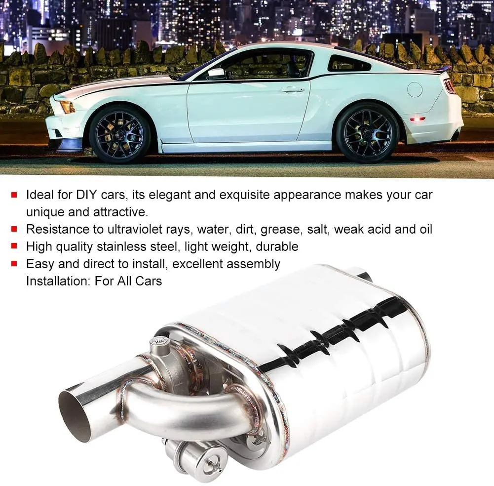 Vacuum Controller Exhaust Muffler Double  with Remote Control Valvetronic Muffler with the Exhaust Cutout Valve