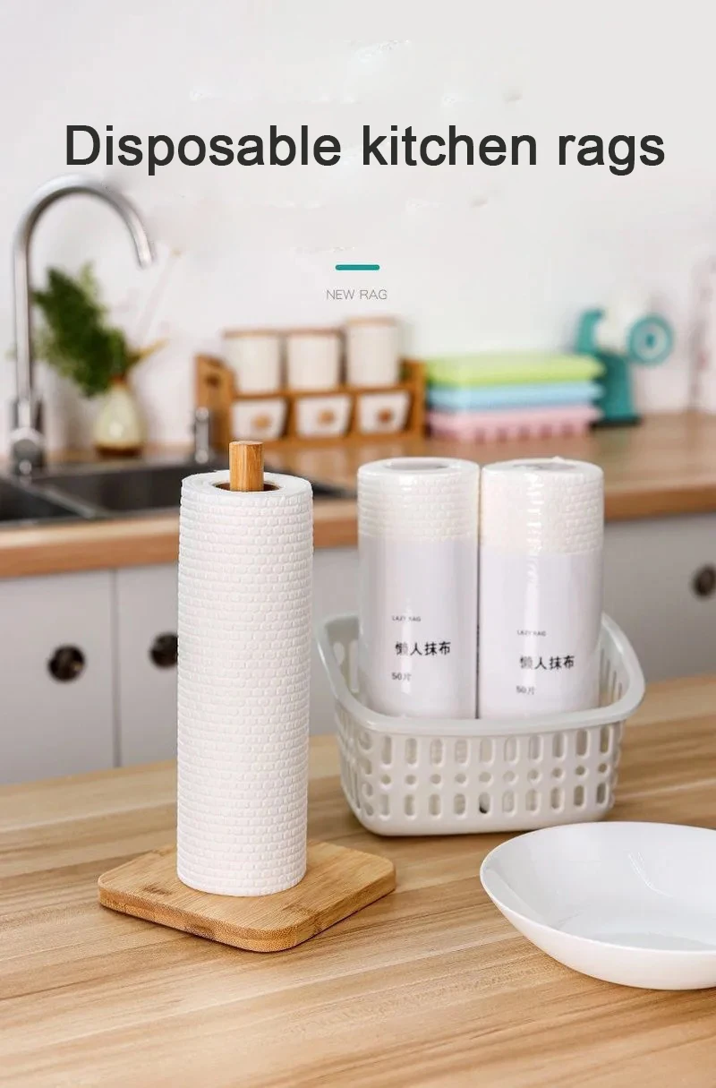 Hot Selling Cheap Wet and Dry Dual-use Lazy Dishcloth Oil-free Washable Paper for Kitchen