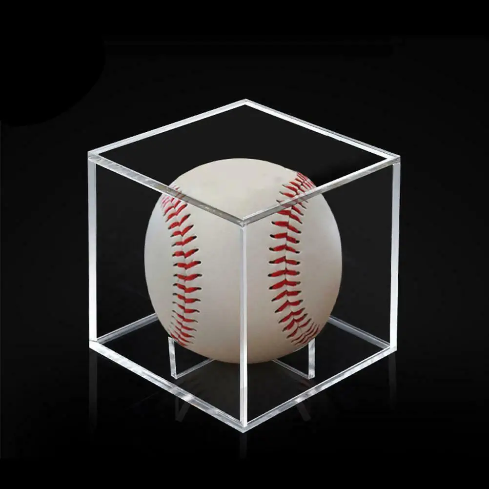 Clear Acrylic Baseball Display Cube Case Small Ball Display Box Buy