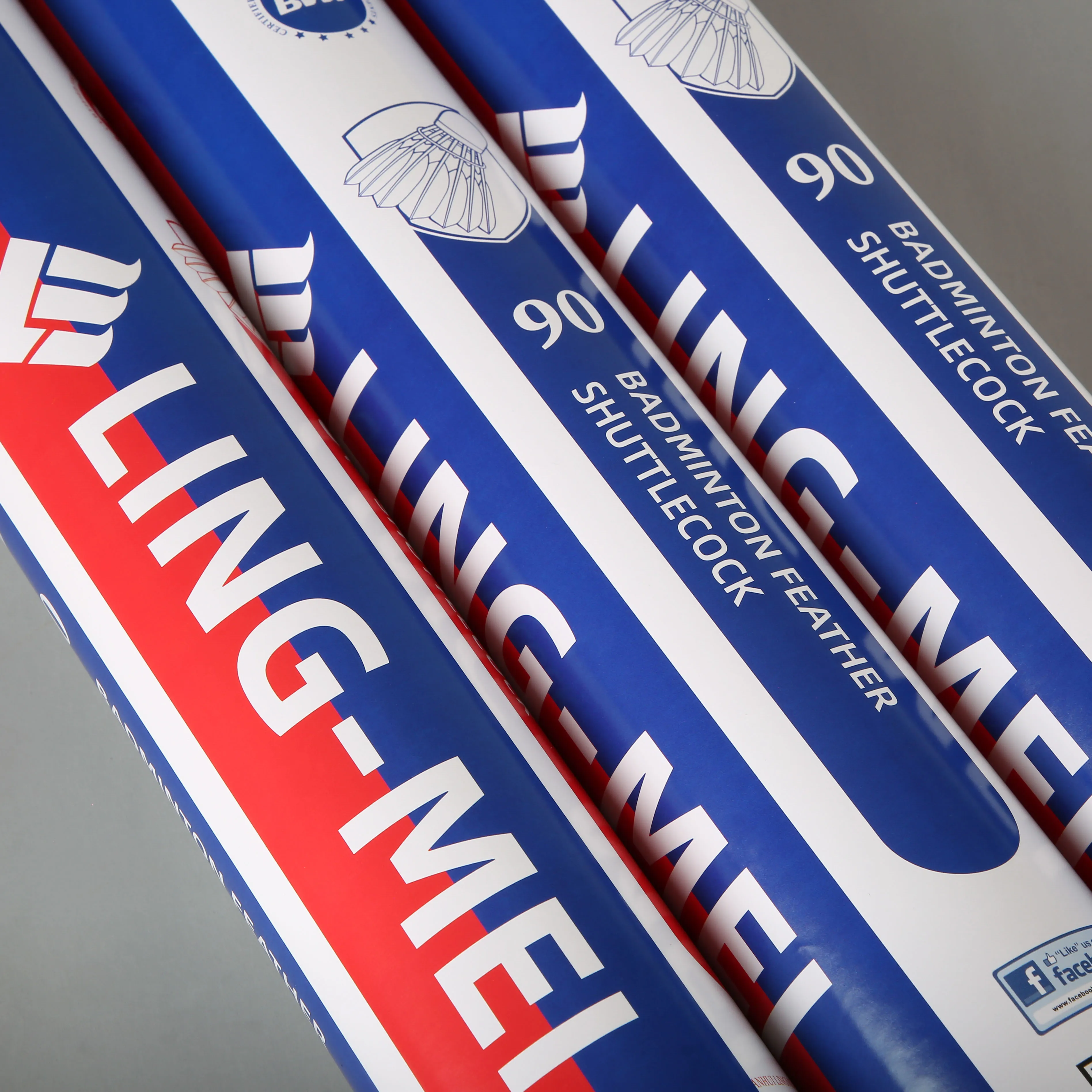 Ling Mei 90 BWF Approved Professional Tournament Class a Goose Feather Strong Anti-hitting Speed 74-79 Badminton Shuttlecock