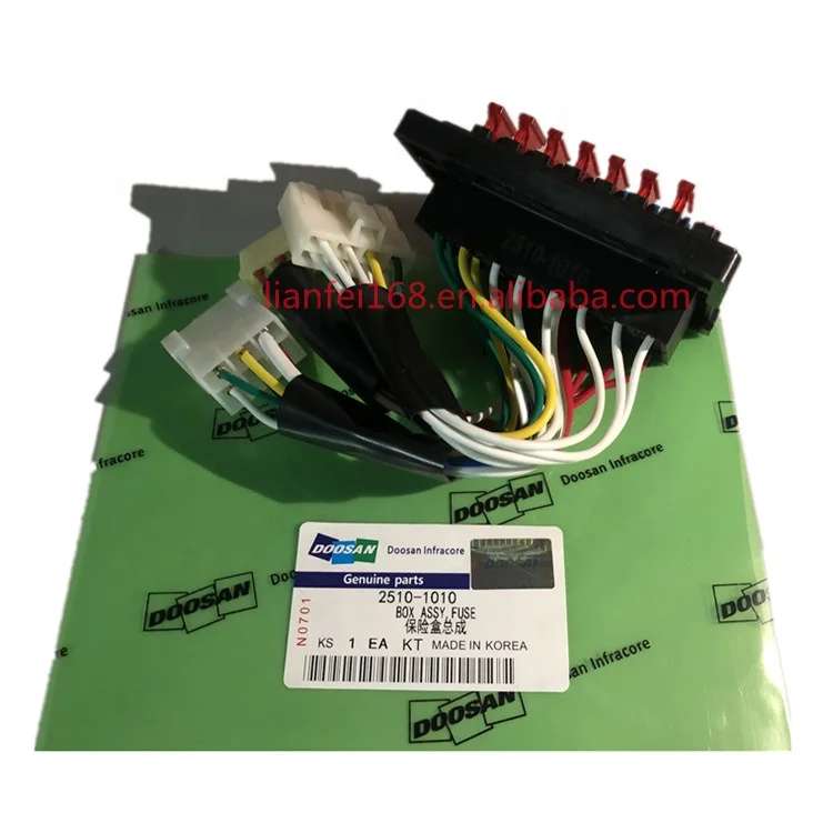 7 #Q5702 ZX Details about   Excavator Fuse Box Assembly 2510-1010 For Daewoo Doosan DH220-5 