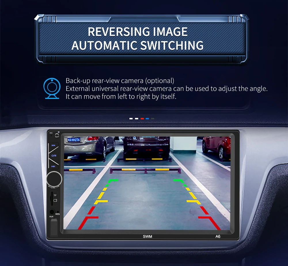 Bestree auto electronics USB charging 7 inch double din car stereo mp5 player auto stereo audio radio music player