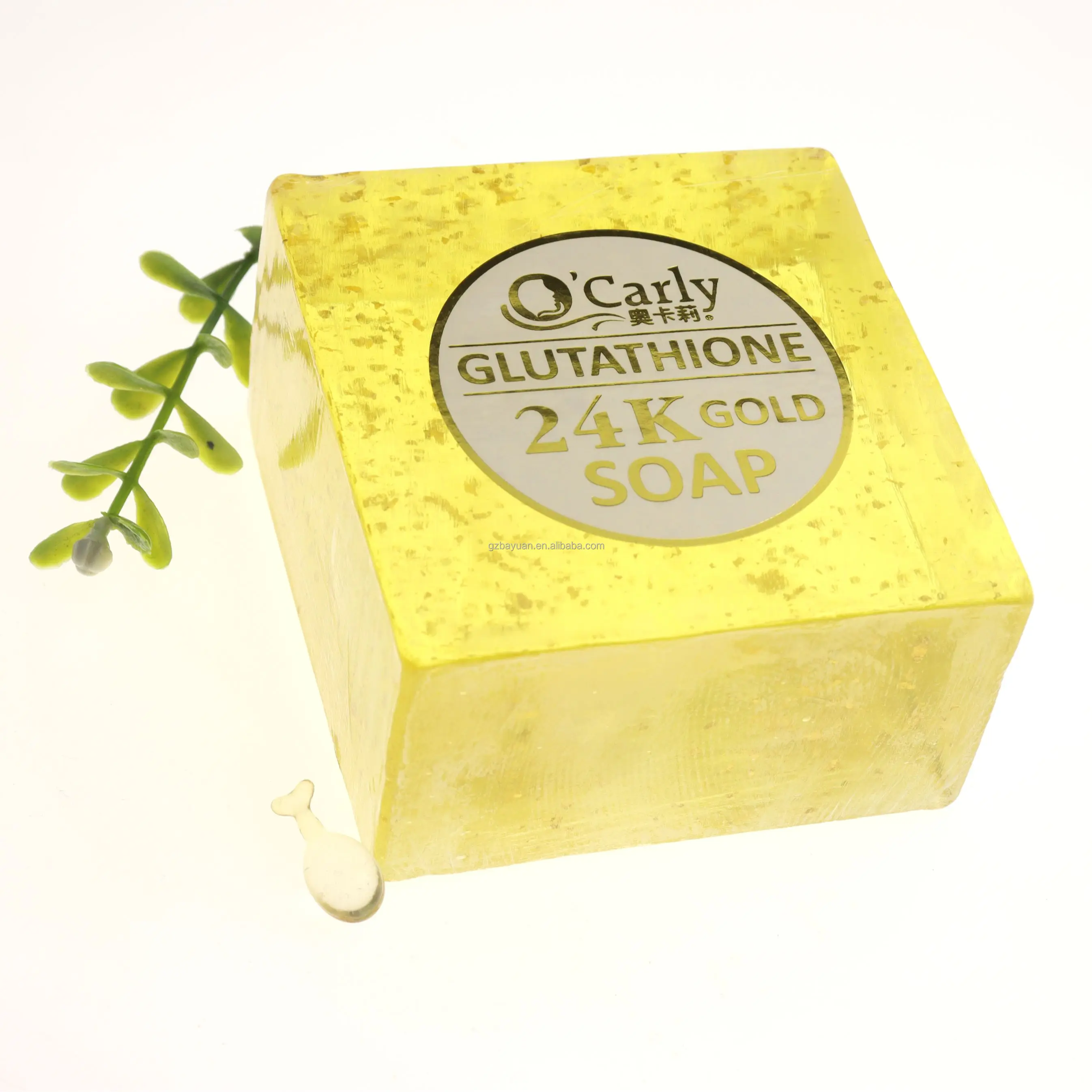 O'Carly Skin Care 24K Gold Solid Soap Whitening Perfume 280g Big Handmade  Soap OEM Logo