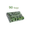 Bolsa OPP de hueso verde respetuosa con el medio ambiente de 6 rollos de seda 1,5
