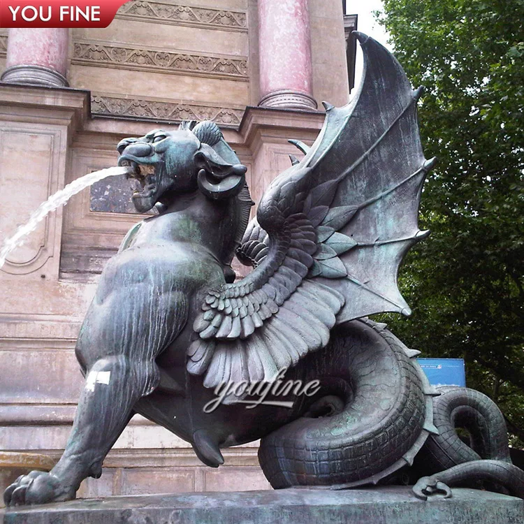 石像風グリフォン 樹脂製 神話の守護者が佇むガーデンオブジェ 143-212 石像風グリフォン 樹脂製 神話の守護者が佇むガーデンオブジェ 143-212