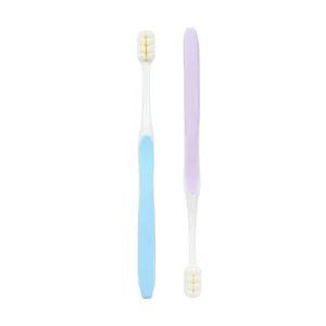 Manufacturer Novelty Basic Cleaning Toothbrush with extra Soft Bristle Wholesale Soft Rubber Handle Toothbrush