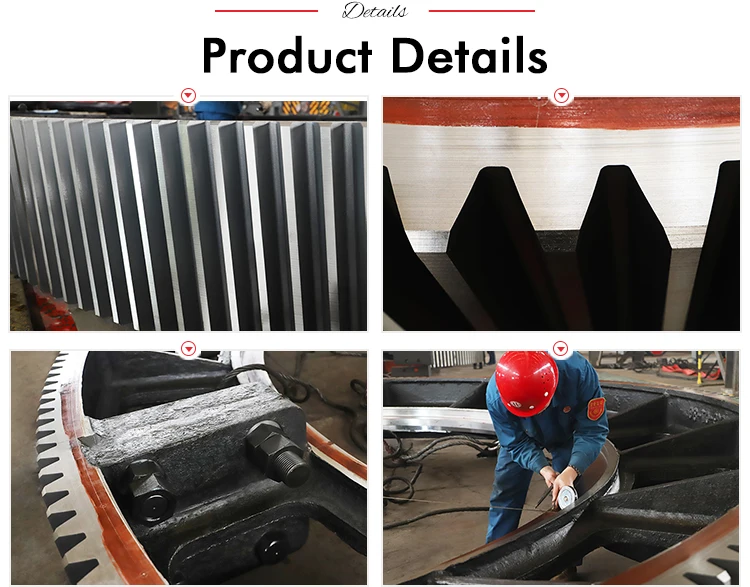 ball mill manufacturer big rotating forging helical ring gear